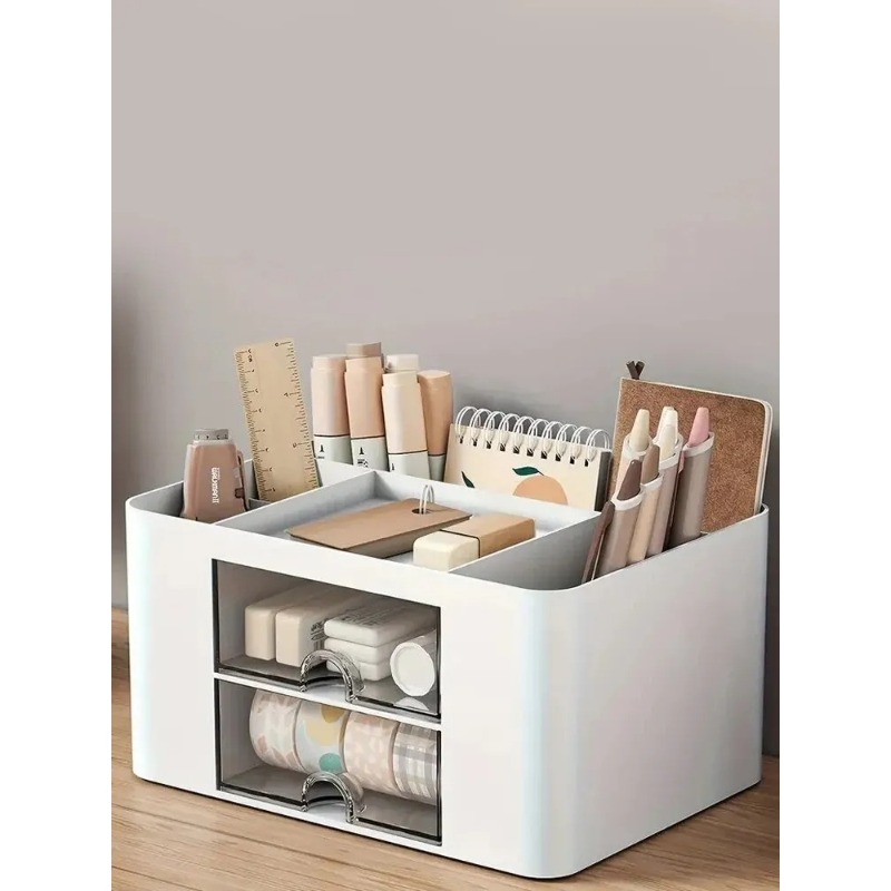 Home Office Furniture Sets - 1PC Pen Organizer With 2 Drawer