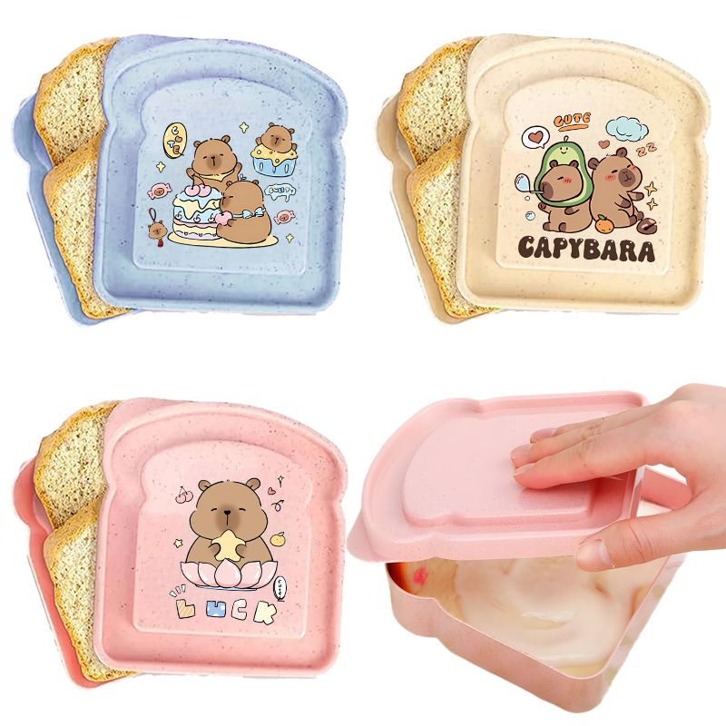 Home Office Box - Capybara Portable Lunch Box Sandwich Silicone