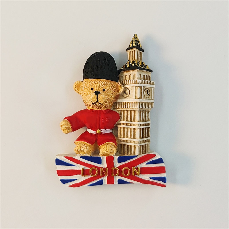 Home Office Of London - London Big Ben Bear 3D Painted