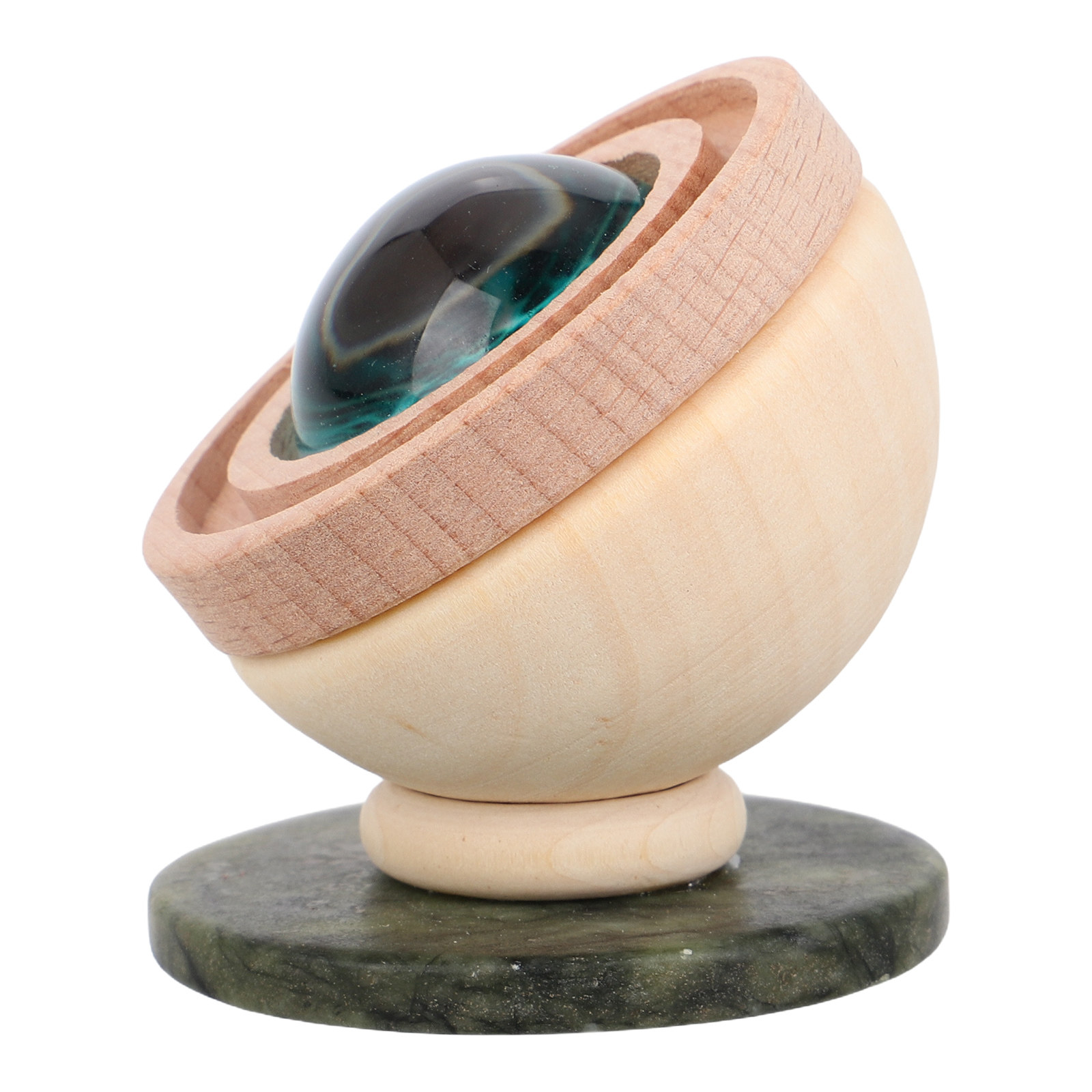 Home Office In Living Room - Large Eye Wooden Aroma Diffuser for