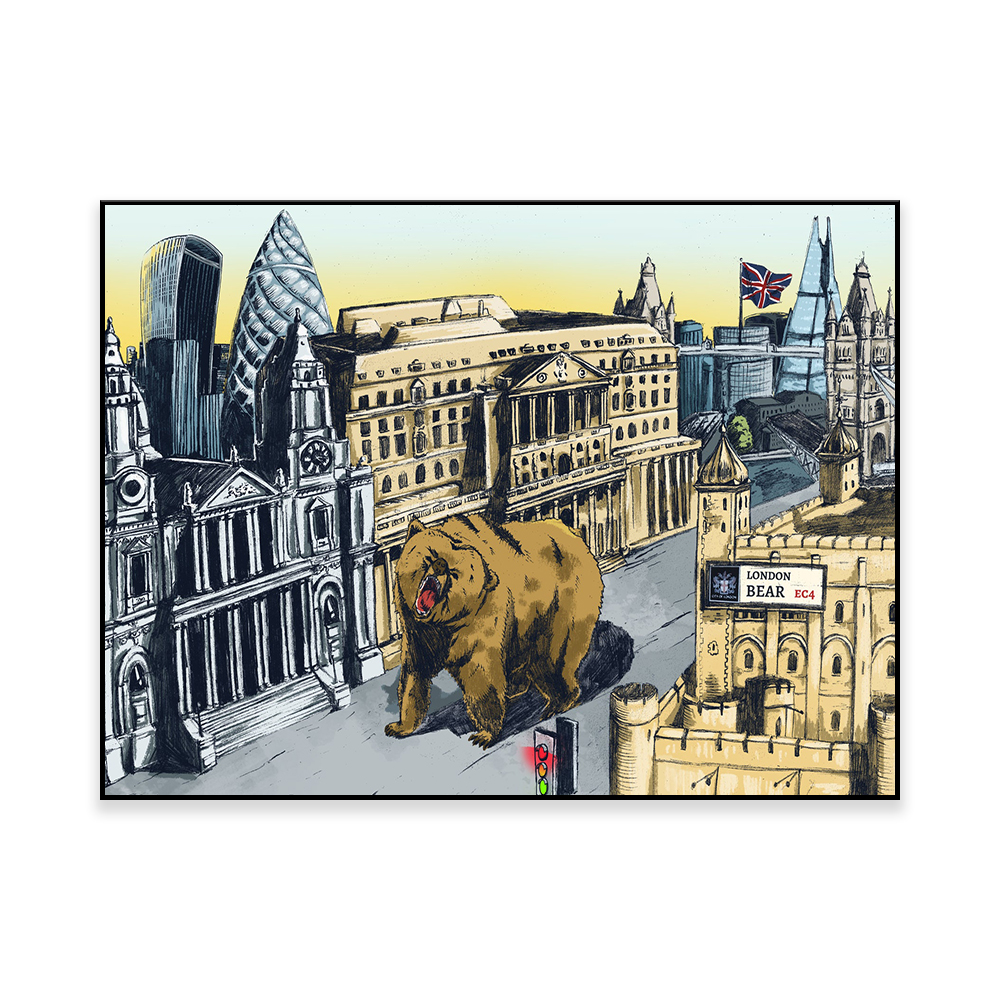 Home Office Of London - Stock Market Poster | The City