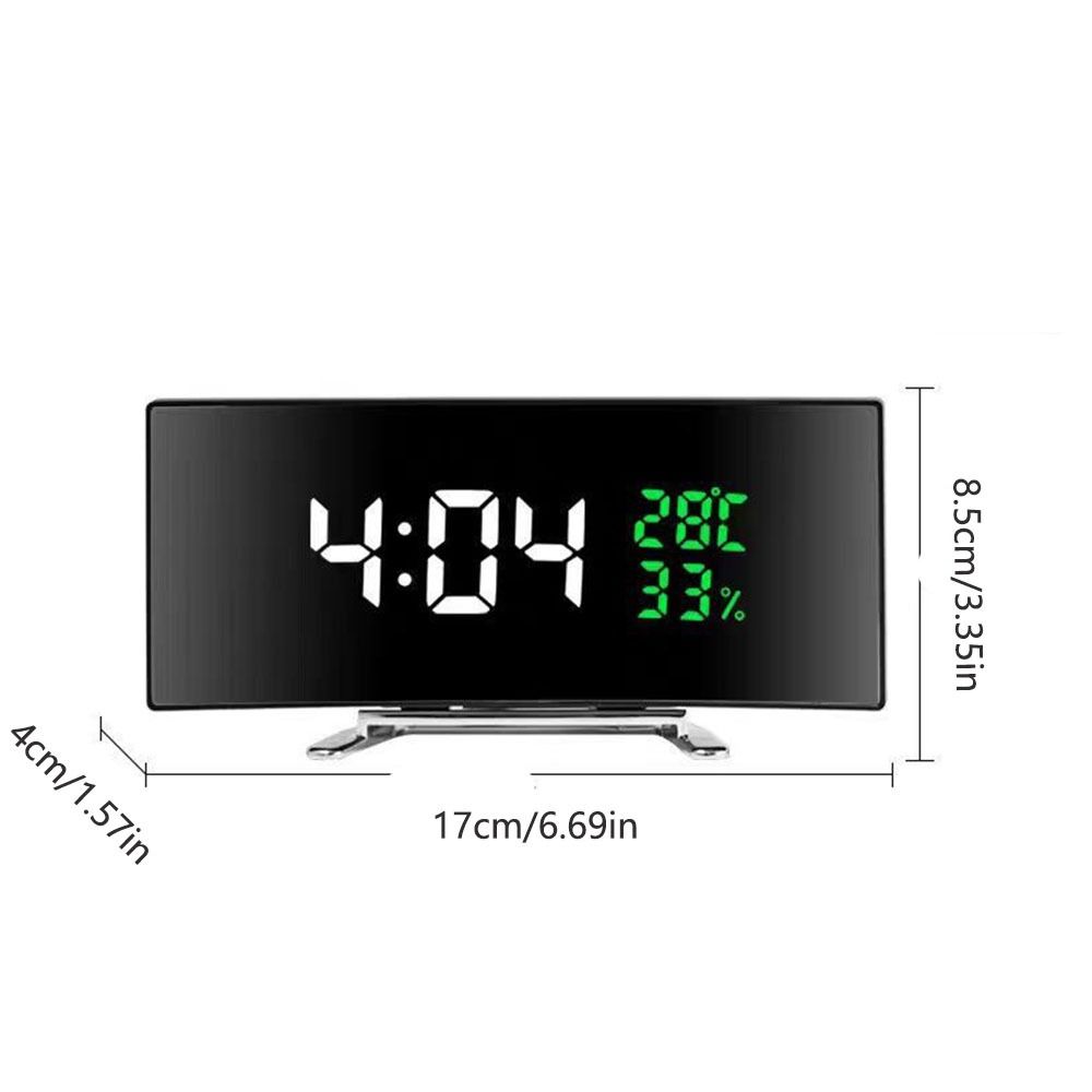 Curved Screen Digital Alarm Cl - Led Desk Clock 리뷰 및 가격
