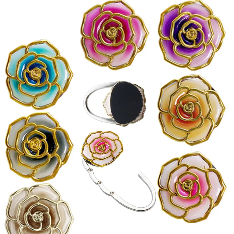 Rose Flower Foldable Bag Holde - Home Office Desk Ideas 리뷰 및 가격