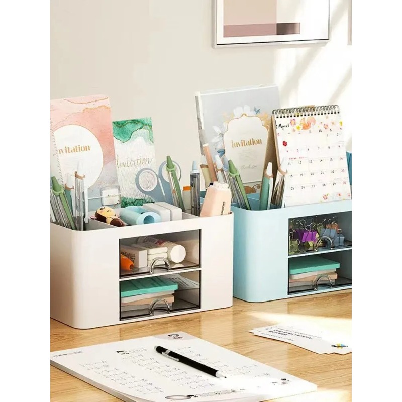 1PC Pen Organizer With 2 Drawe - Home Office Furniture Sets 리뷰 및 가격