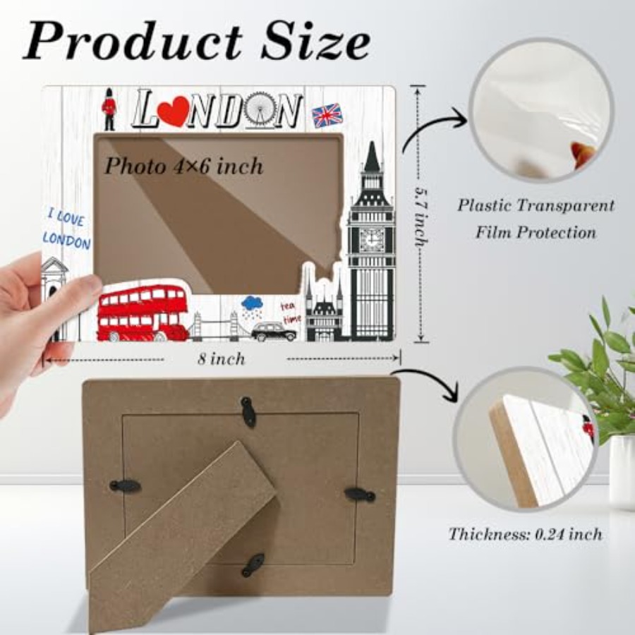 London Theme Wooden Picture Fr - Home Office Of London 리뷰 및 가격