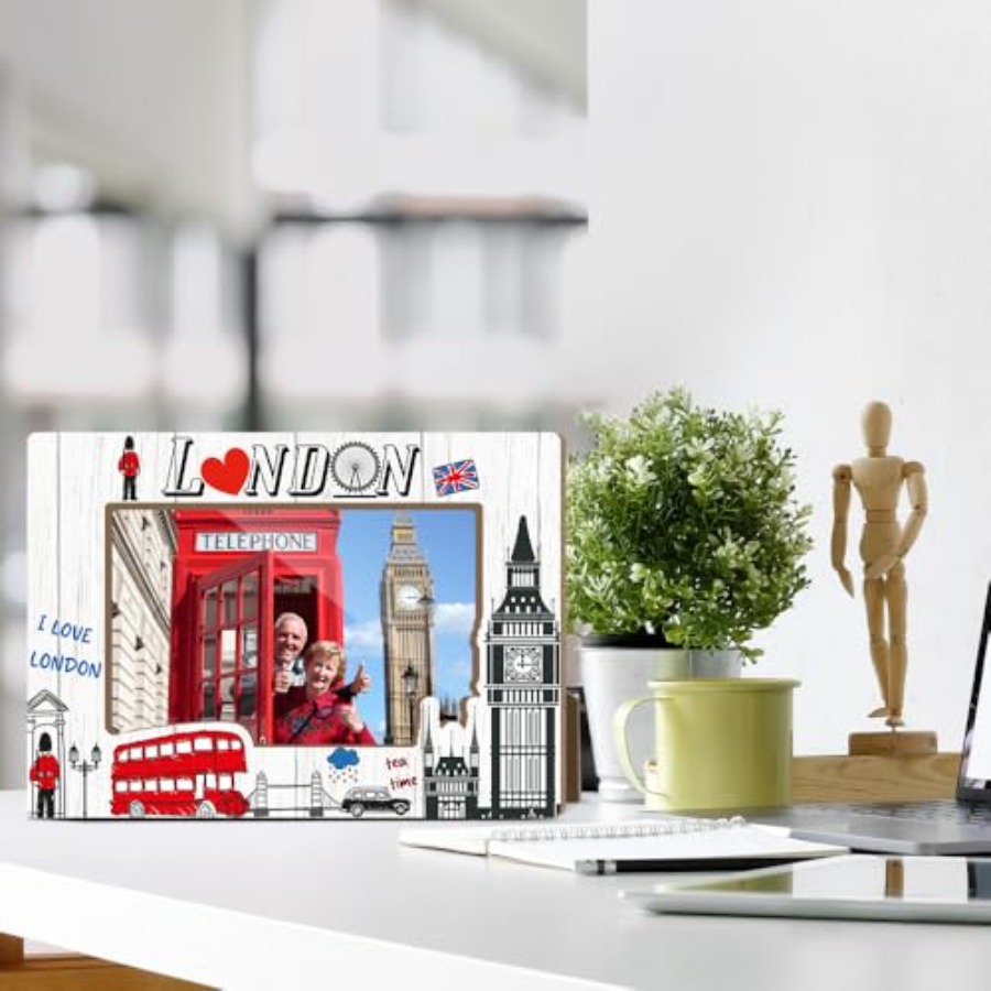 London Theme Wooden Picture Fr - Home Office Of London 리뷰 및 가격