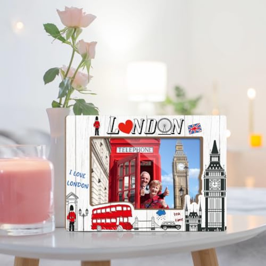London Theme Wooden Picture Fr - Home Office Of London 리뷰 및 가격