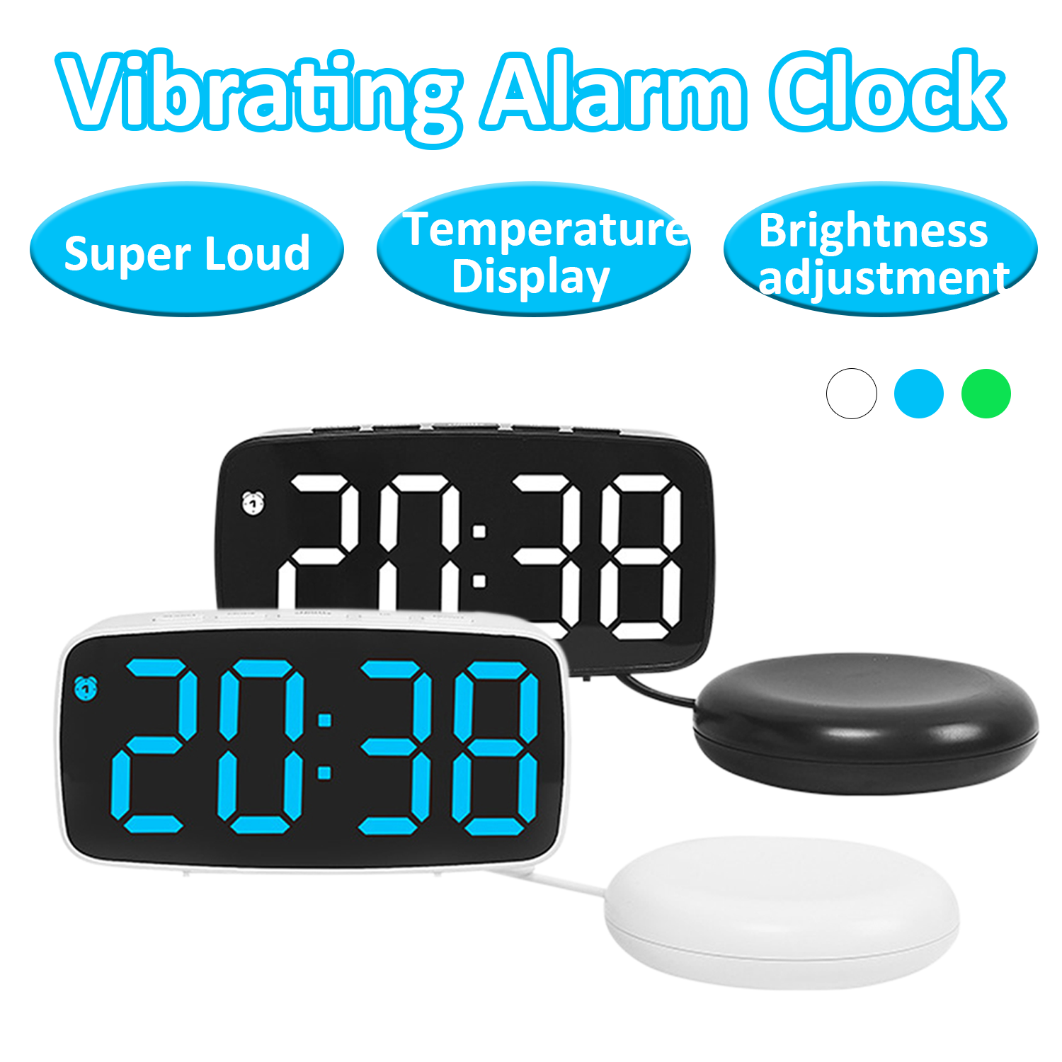 Super Loud Vibrating Alarm Clo - Led Desk Clock 리뷰 및 가격