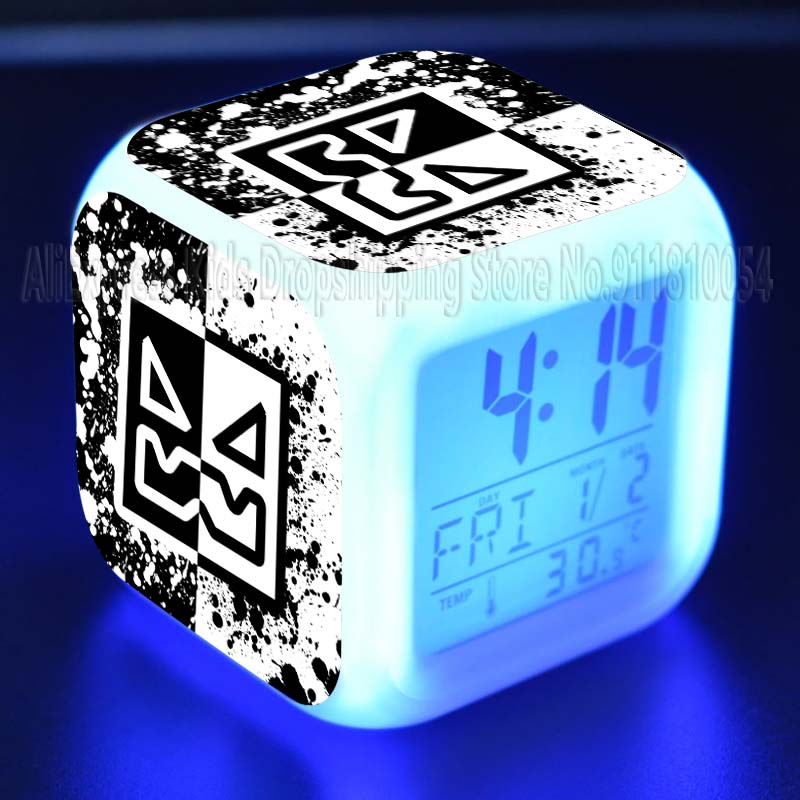 Angry Geometry Dash Alarm Cloc - Led Desk Clock 리뷰 및 가격