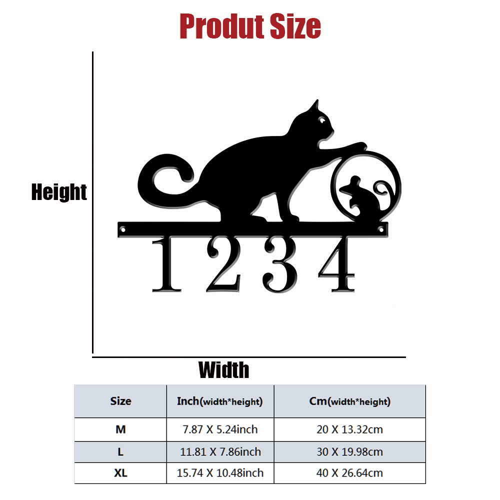 1Pc Custom cat Metal Door Stre - Home Office Gifts 리뷰 및 가격