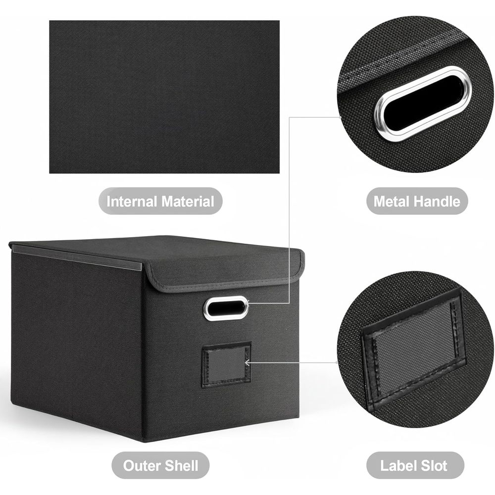 Collapsible File Box with Lid  - Home Office Box 리뷰 및 가격