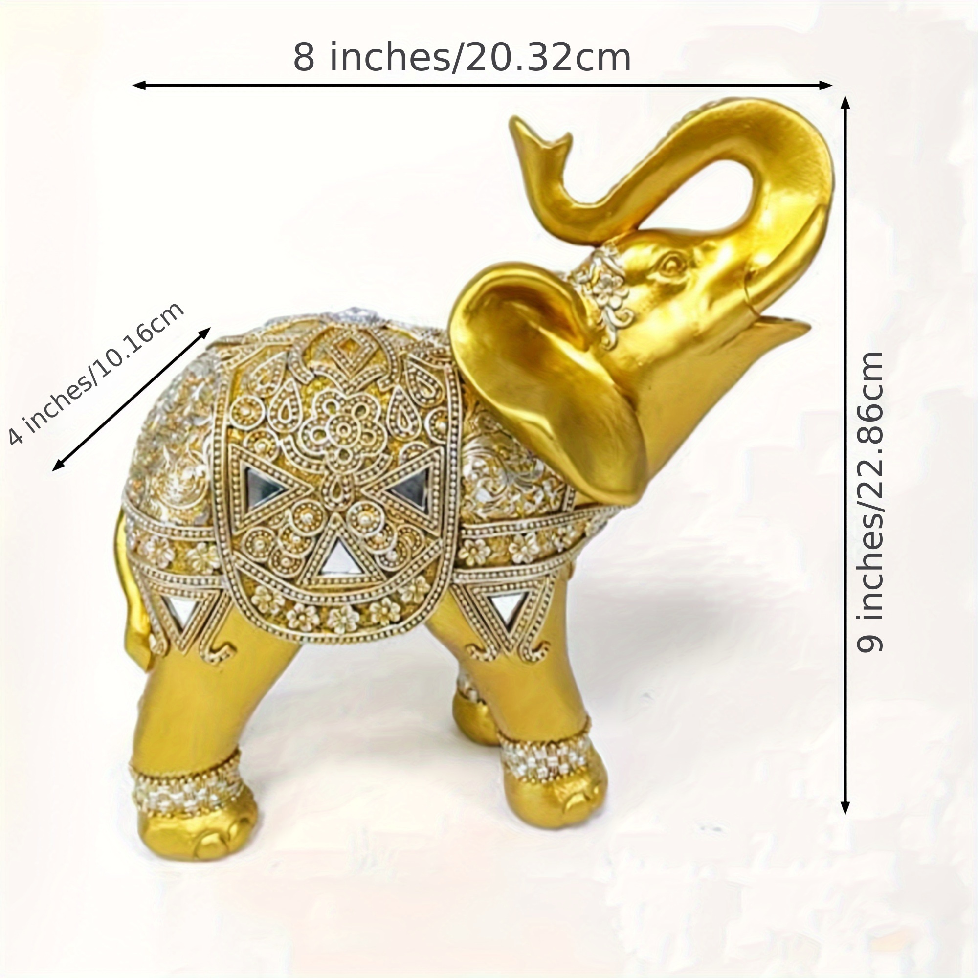 9 Inch Elephant Statue Figurin - Home Office Gifts 리뷰 및 가격
