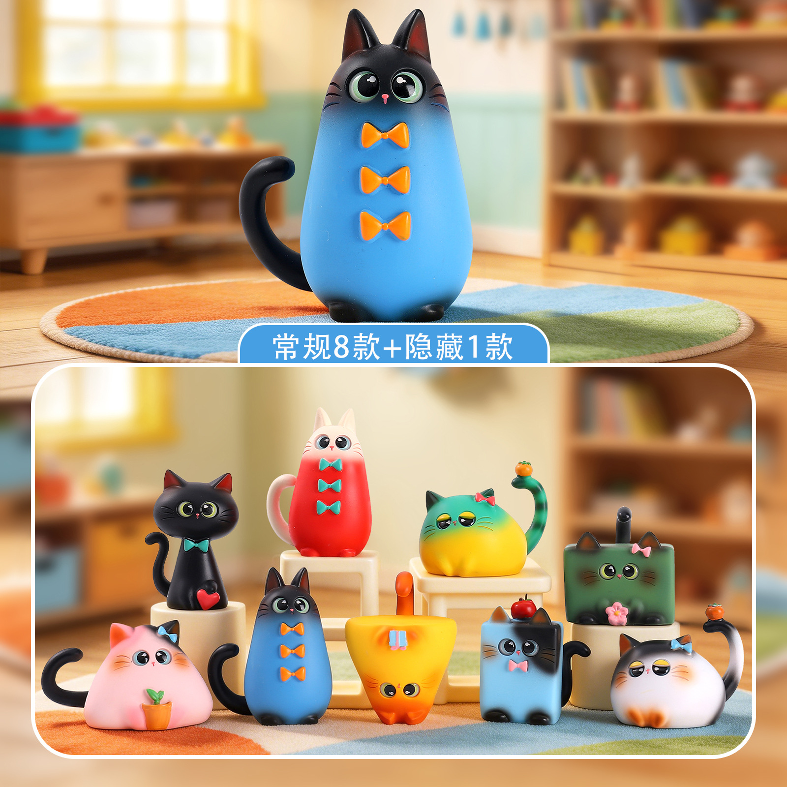 Blind Box Cat Figurine Resin C - Home Office Desk Ideas 리뷰 및 가격