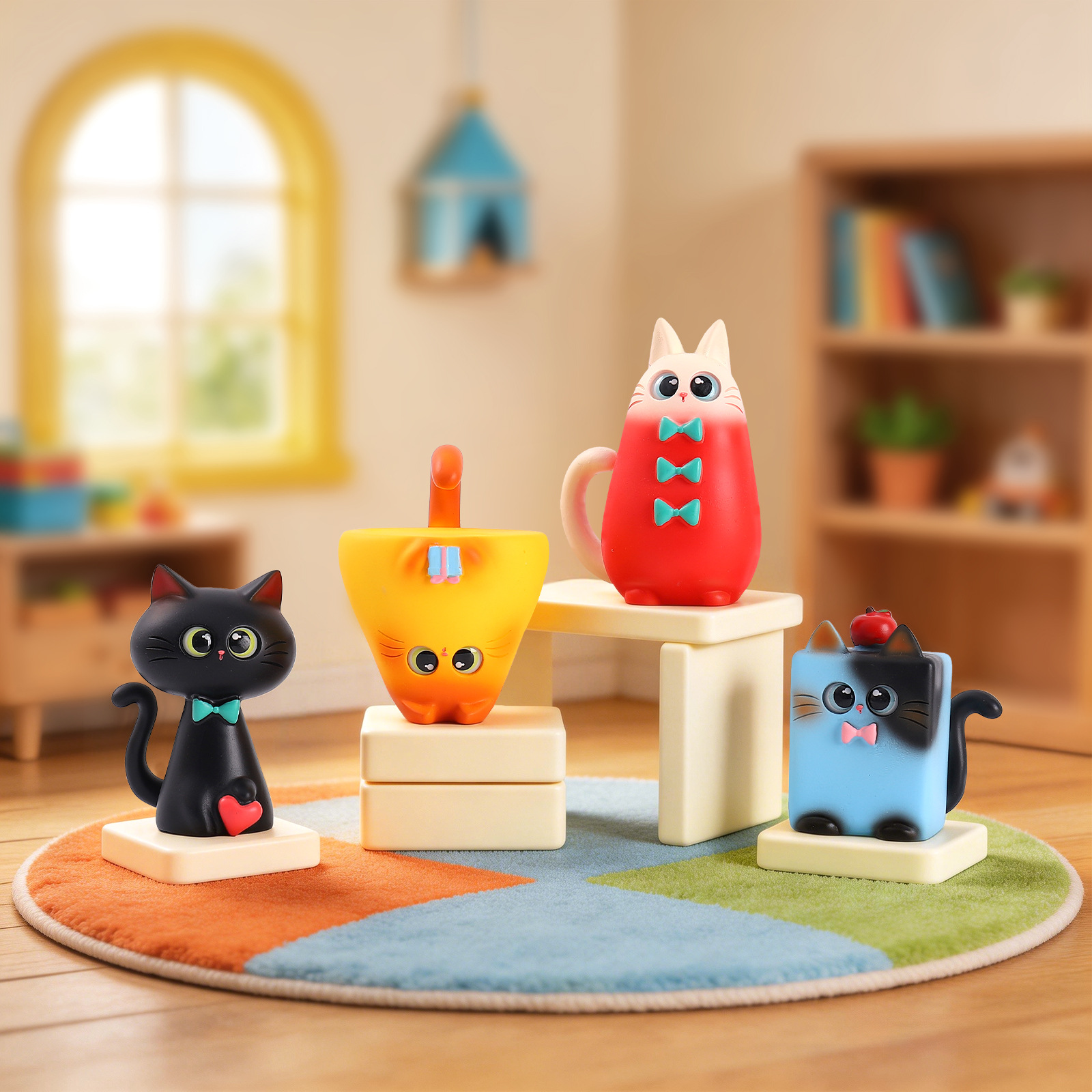 Blind Box Cat Figurine Resin C - Home Office Desk Ideas 리뷰 및 가격