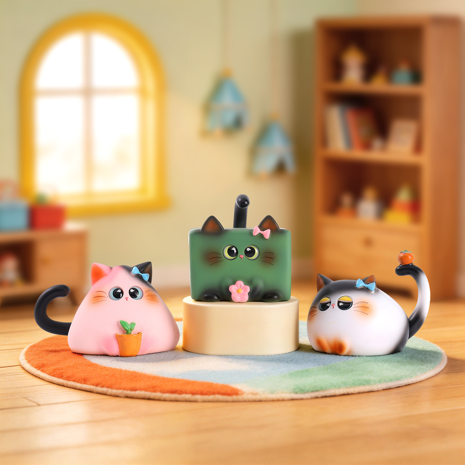 Blind Box Cat Figurine Resin C - Home Office Desk Ideas 리뷰 및 가격