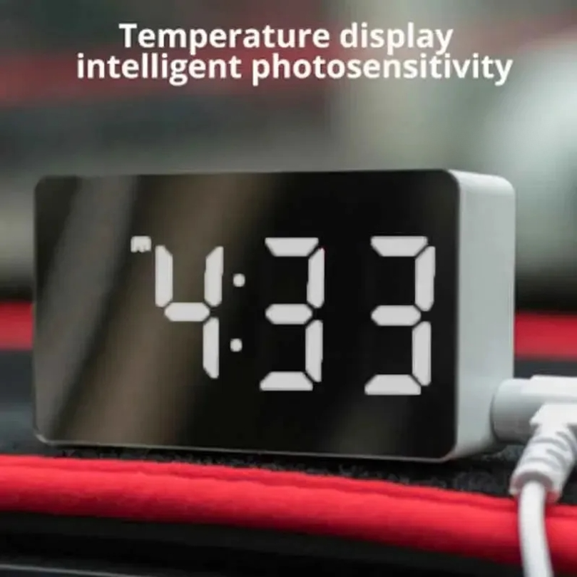 LED Mirror Desktop Alarm Clock - Led Desk Clock 리뷰 및 가격