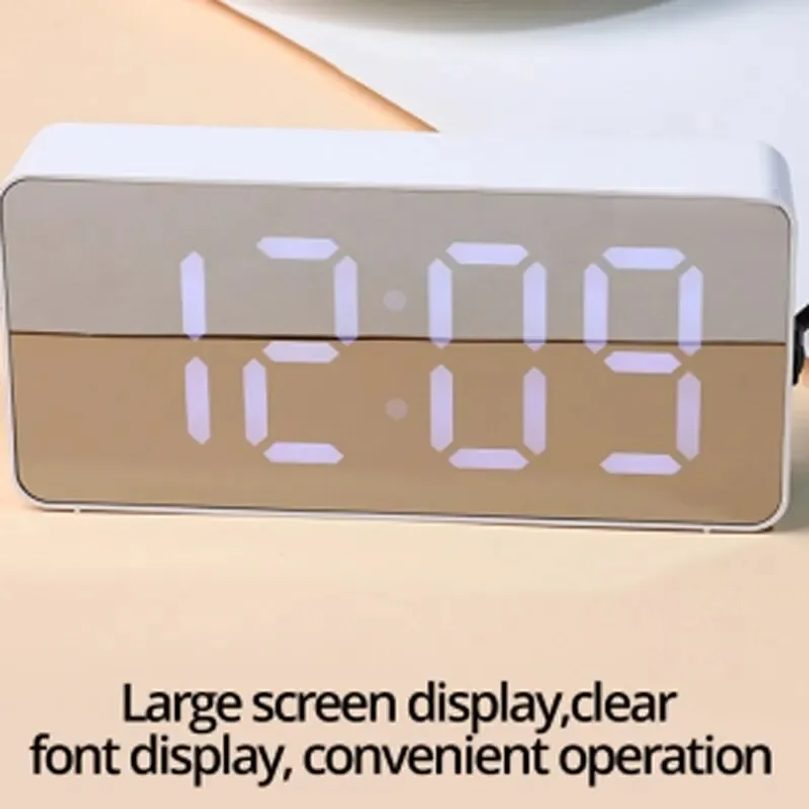 LED Mirror Desktop Alarm Clock - Led Desk Clock 리뷰 및 가격
