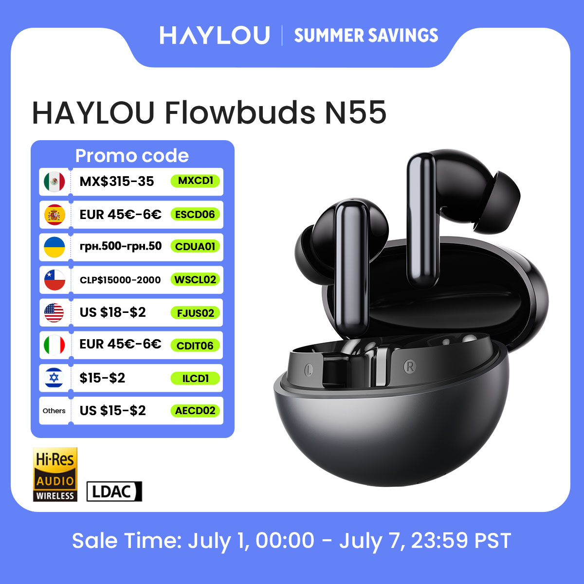 HAYLOU Flowbuds N55 Wireless E - Home Office Headset 리뷰 및 가격