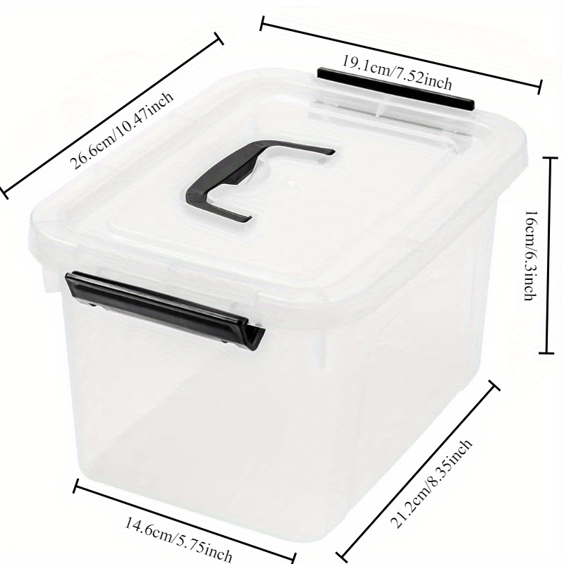 3/6-Pack Clear Plastic Storage - Home Office Box 리뷰 및 가격