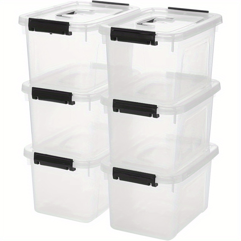 3/6-Pack Clear Plastic Storage - Home Office Box 리뷰 및 가격