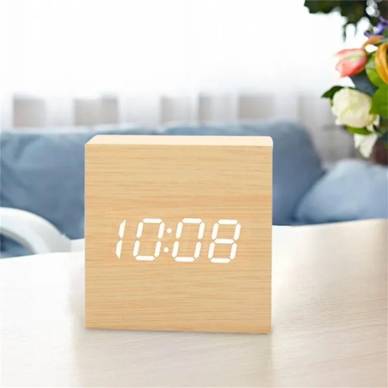 Voice Control Digital Electron - Led Desk Clock 리뷰 및 가격