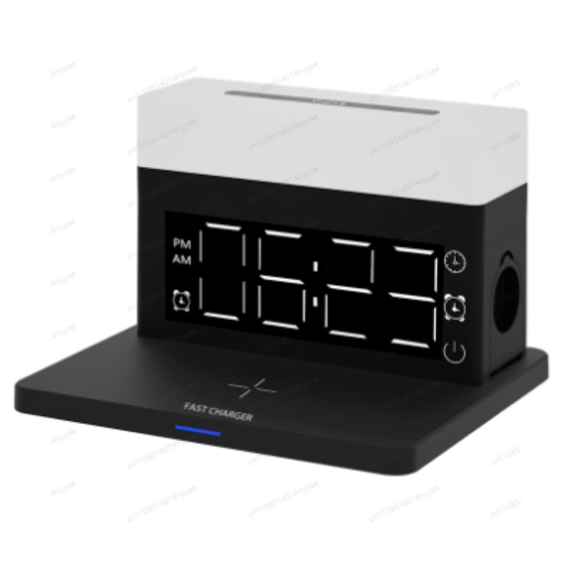 6-in-1 Wireless Charging Desk  - Led Desk Clock 리뷰 및 가격