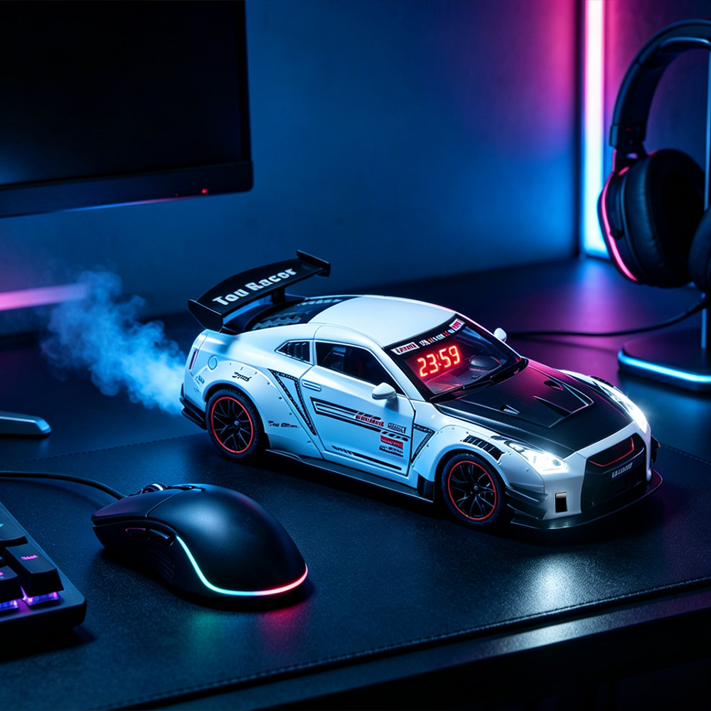Hypercar LED Alarm Clock, Rech - Led Desk Clock 리뷰 및 가격