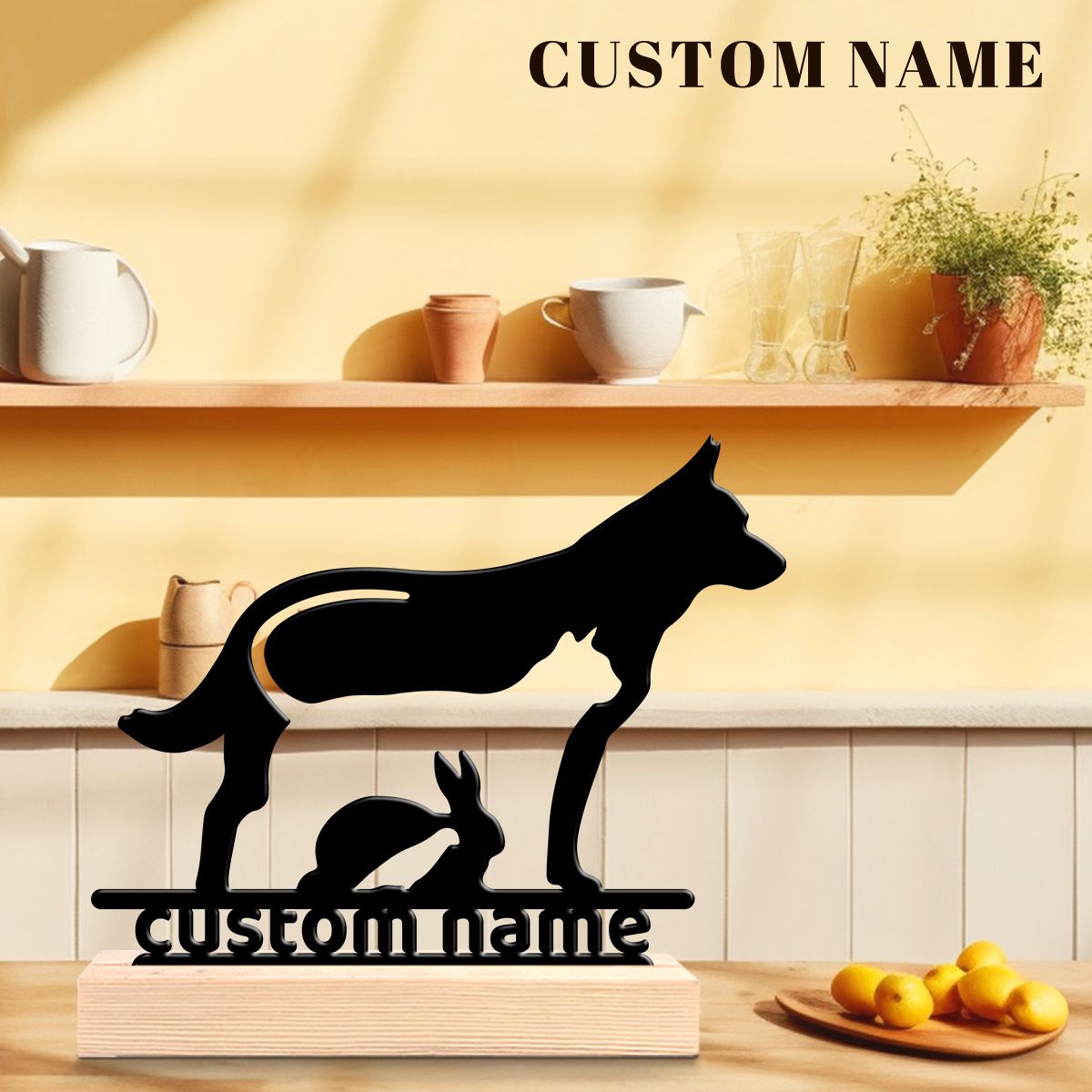 1Pc Csutom Dog Cat Rabbit Wood - Home Office Gifts 리뷰 및 가격