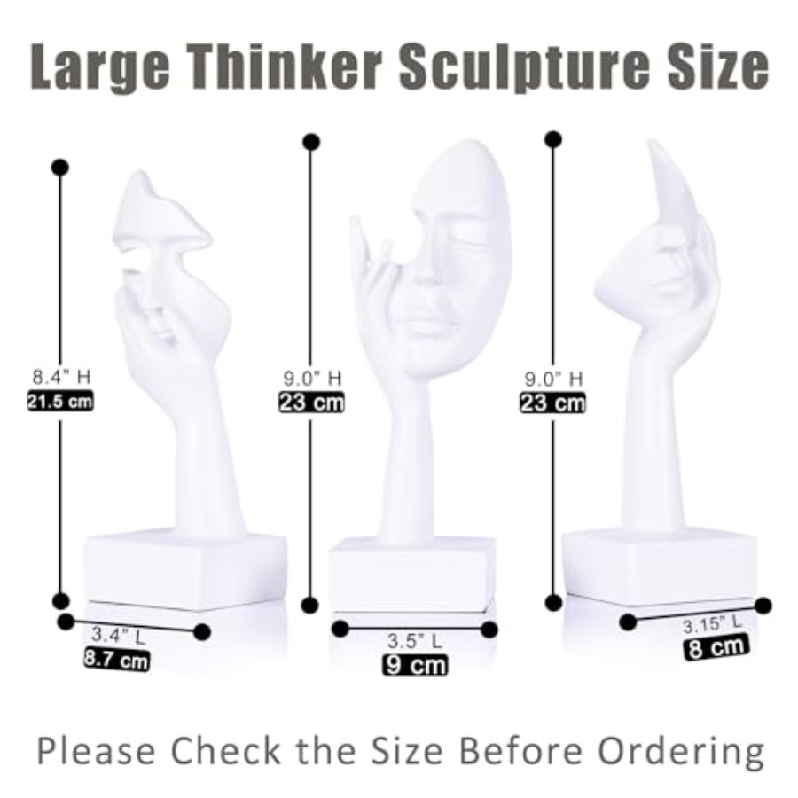 Thinker Large Statue Set - Art - Home Office In Living Room 리뷰 및 가격