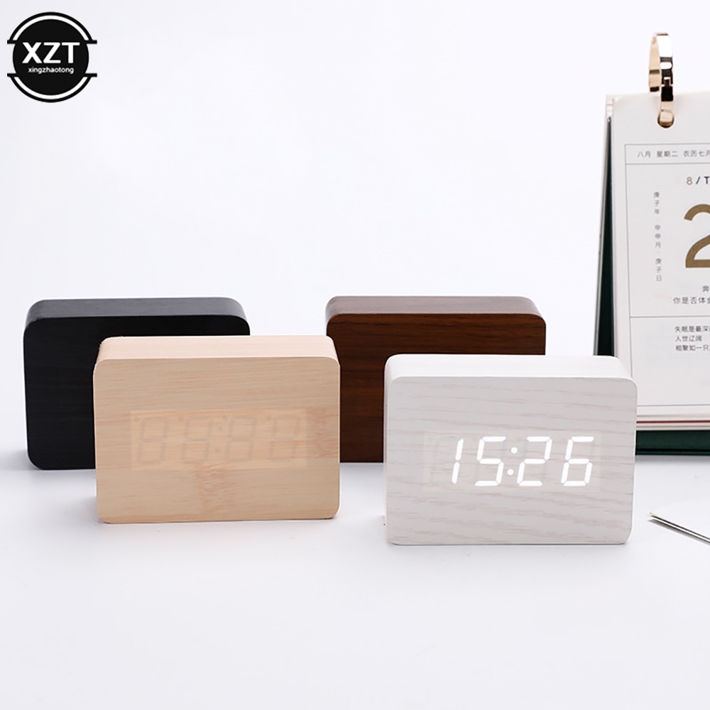 Fashion Alarm Clock LED Wooden - Led Desk Clock 리뷰 및 가격