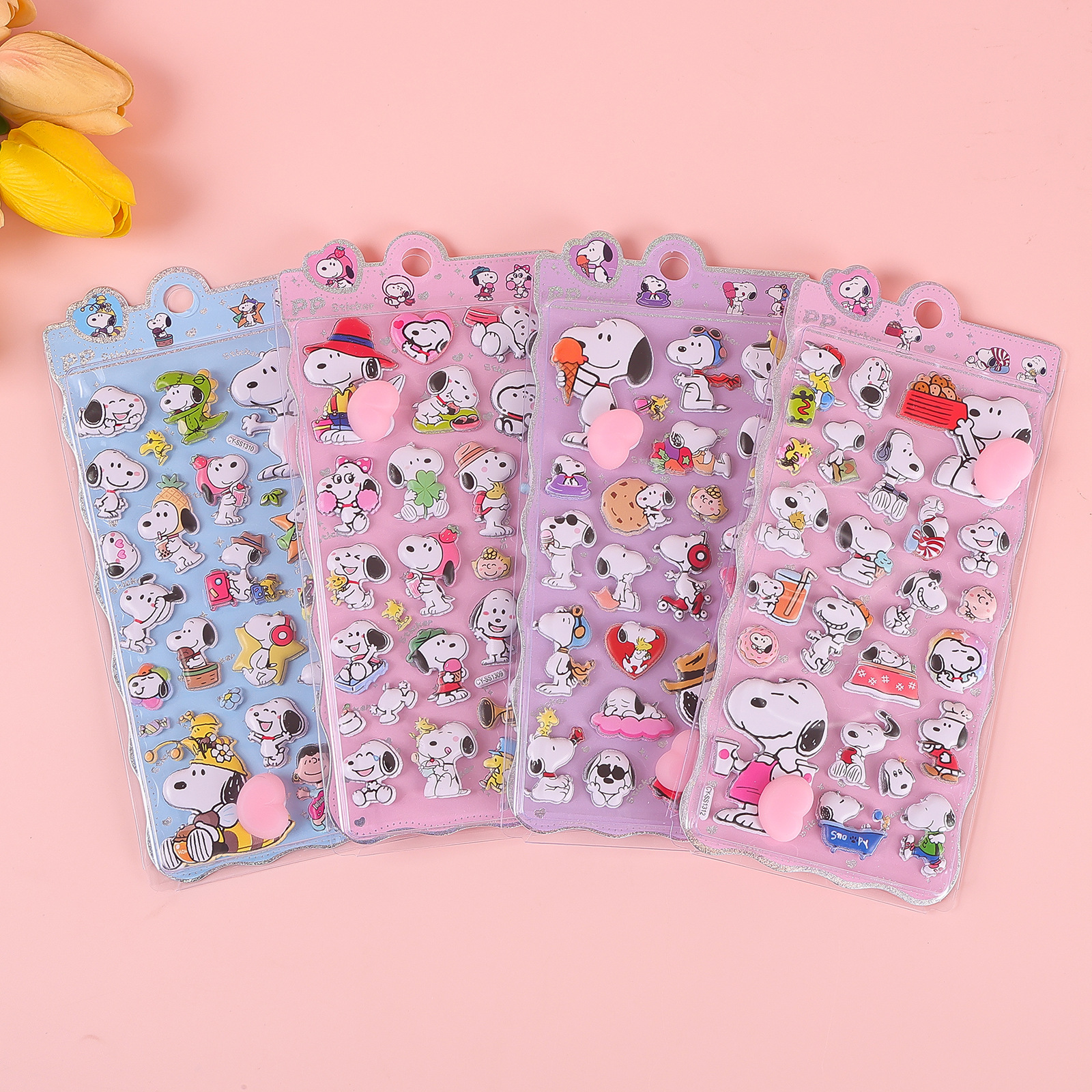 1/4pcs Snoopy 3D Stickers Scra - Home Office Gifts 리뷰 및 가격