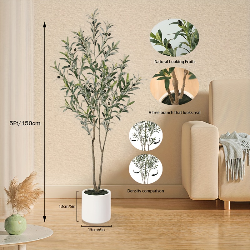 Artificial Olive Tree Set – 7F - Home Office In Living Room 리뷰 및 가격