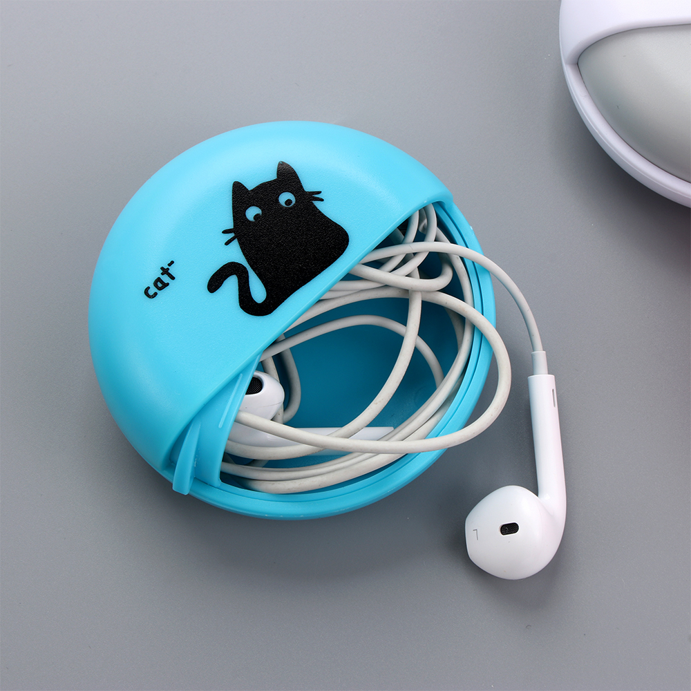 1pcs Headphone Cable Box Round - Home Office Headset 리뷰 및 가격