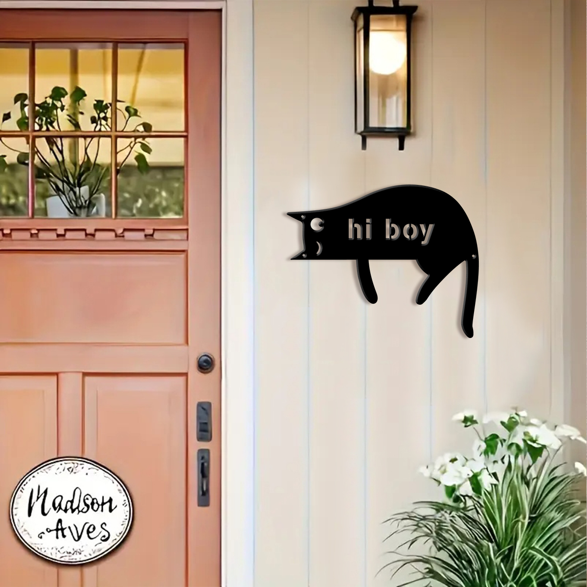 1Pc Custom cat Metal Door Stre - Home Office Gifts 리뷰 및 가격