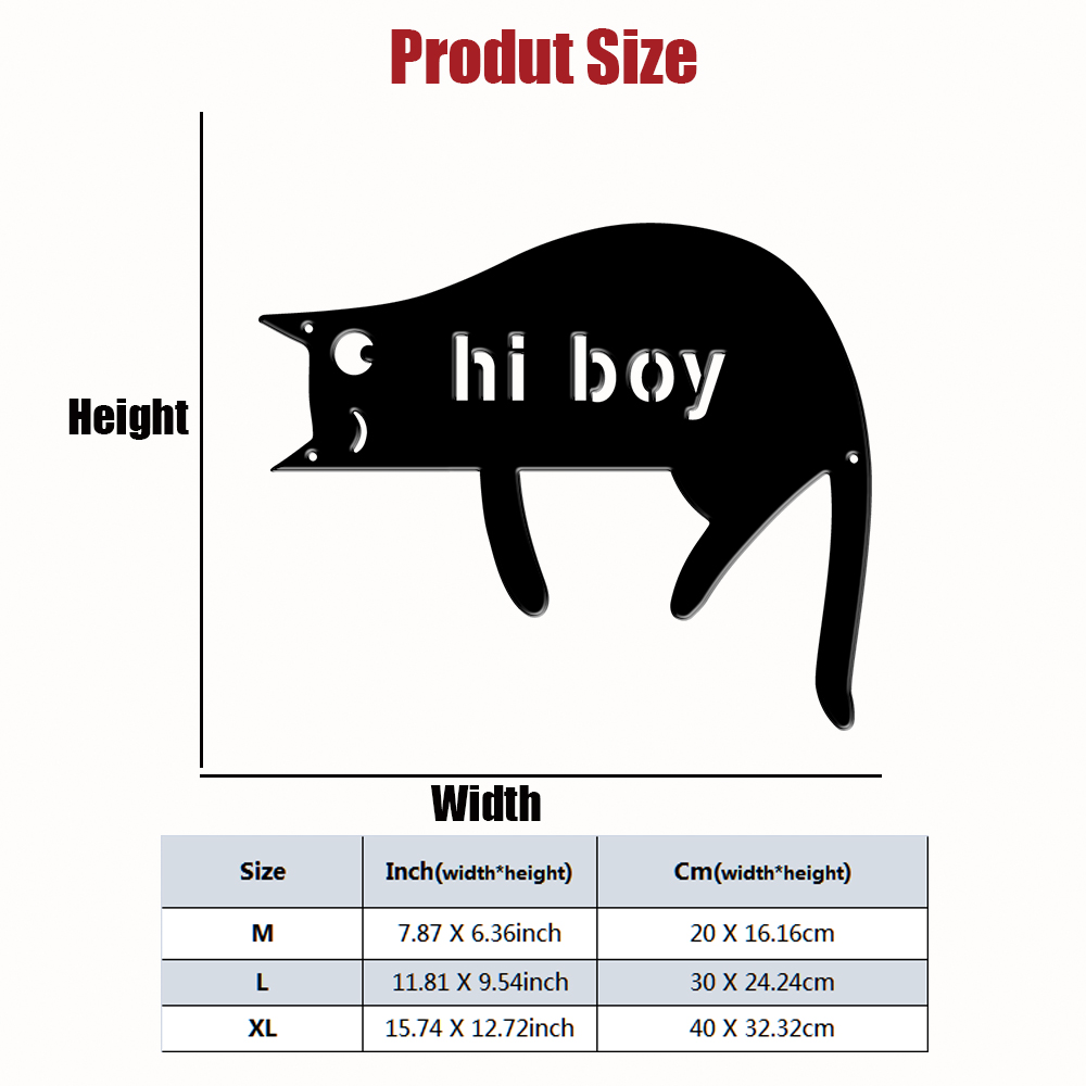 1Pc Custom cat Metal Door Stre - Home Office Gifts 리뷰 및 가격