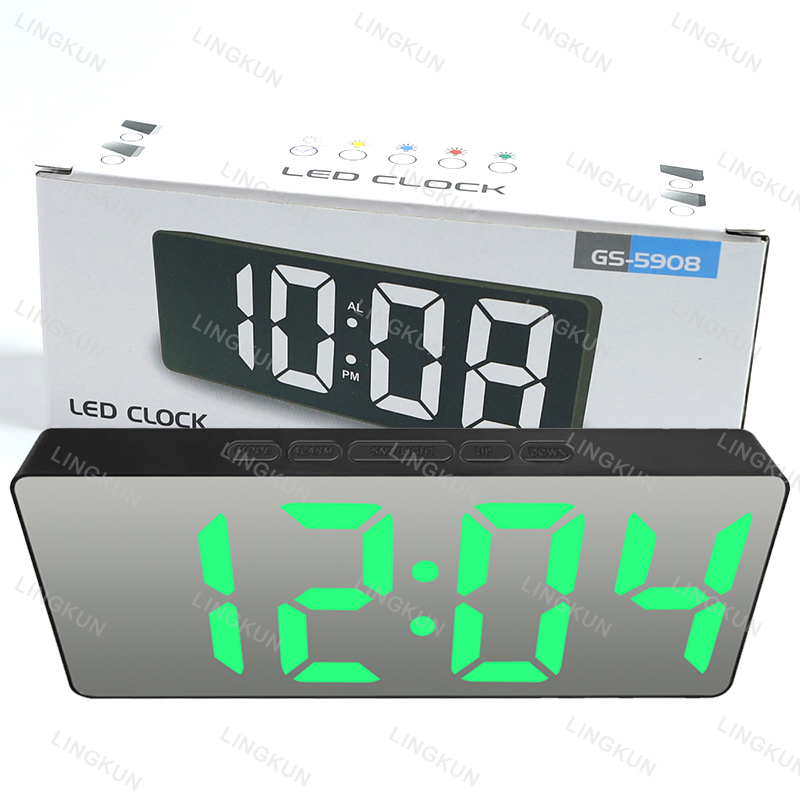 1pc LED Mirror Digital Clock B - Led Desk Clock 리뷰 및 가격