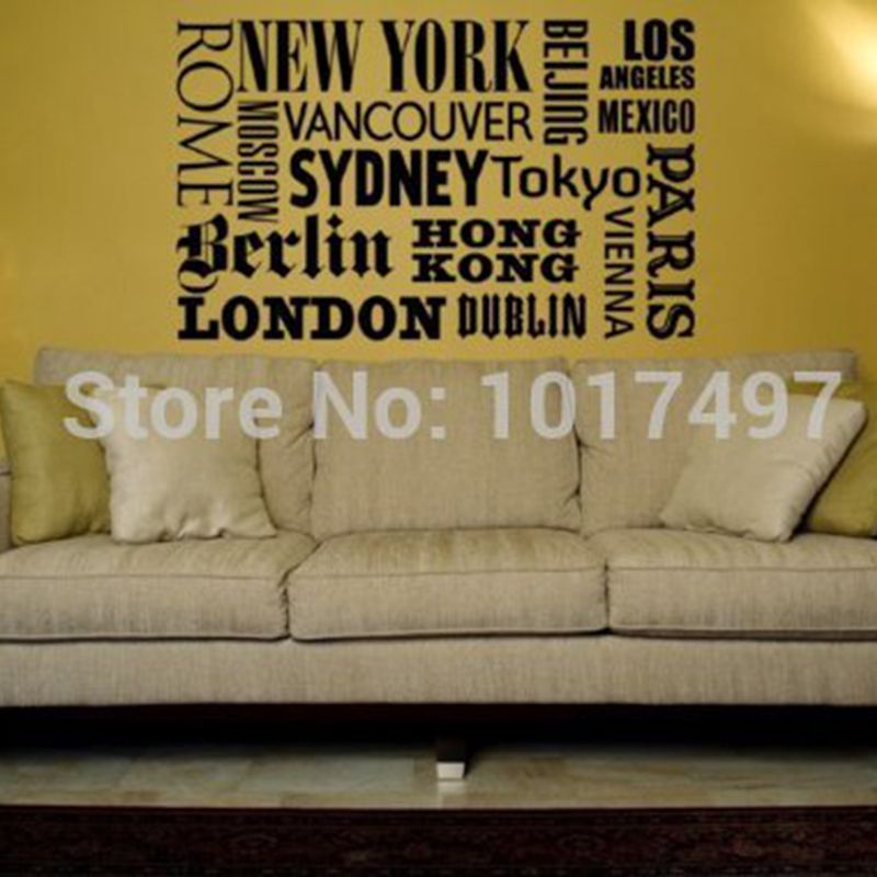 New York London Paris Quote wa - Home Office Of London 리뷰 및 가격