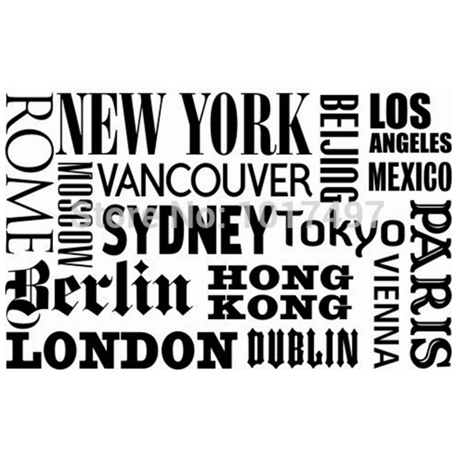 New York London Paris Quote wa - Home Office Of London 리뷰 및 가격