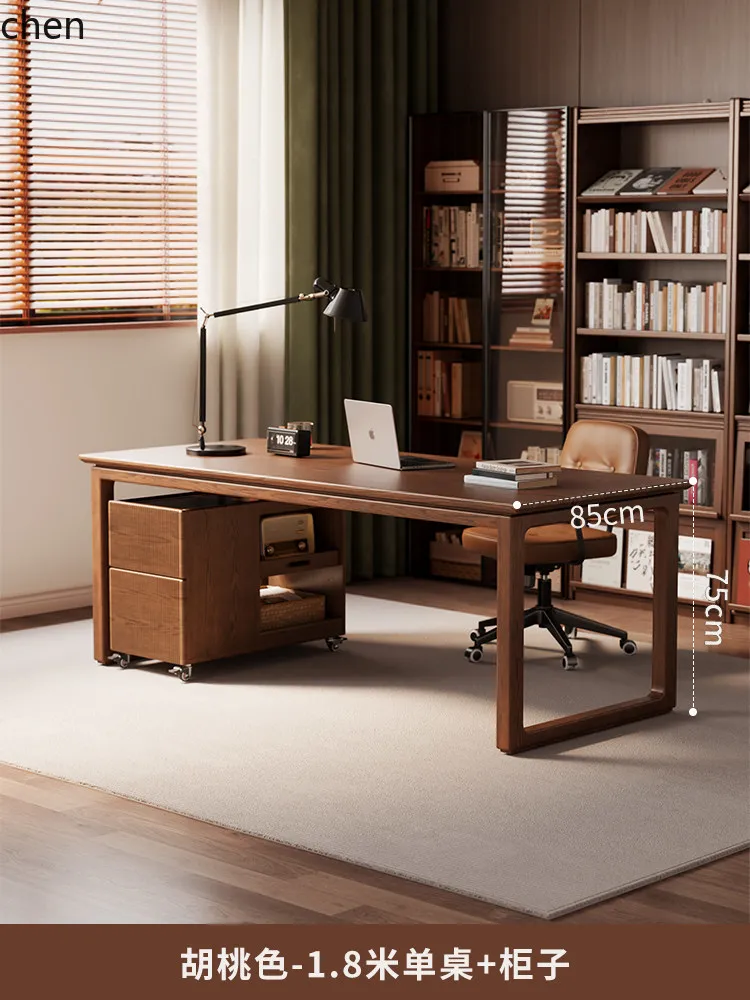 W5.19 Solid Wood Desk Study Ro - Home Office In Living Room 리뷰 및 가격