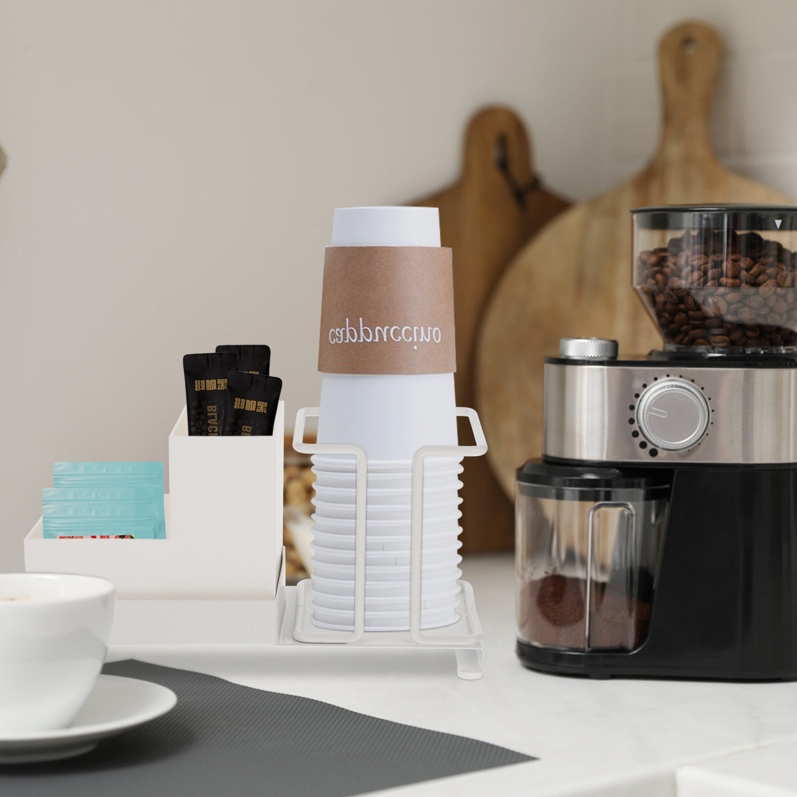 Coffee Bar Organizer Disposabl - Home Office Box 리뷰 및 가격