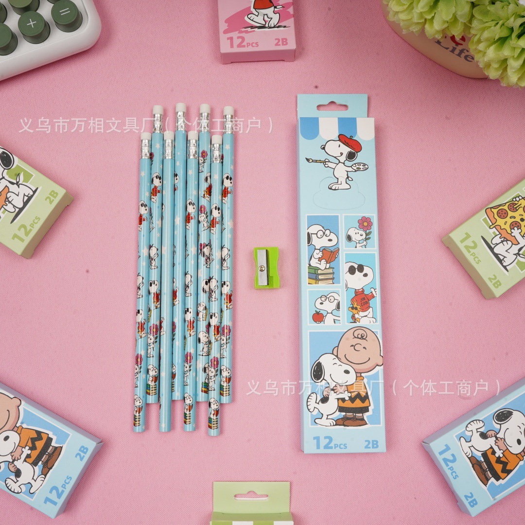 12/48PCS Snoopy pencil cartoon - Home Office Gifts 리뷰 및 가격