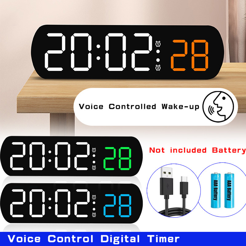 Voice Control Digital Alarm Ti - Led Desk Clock 리뷰 및 가격