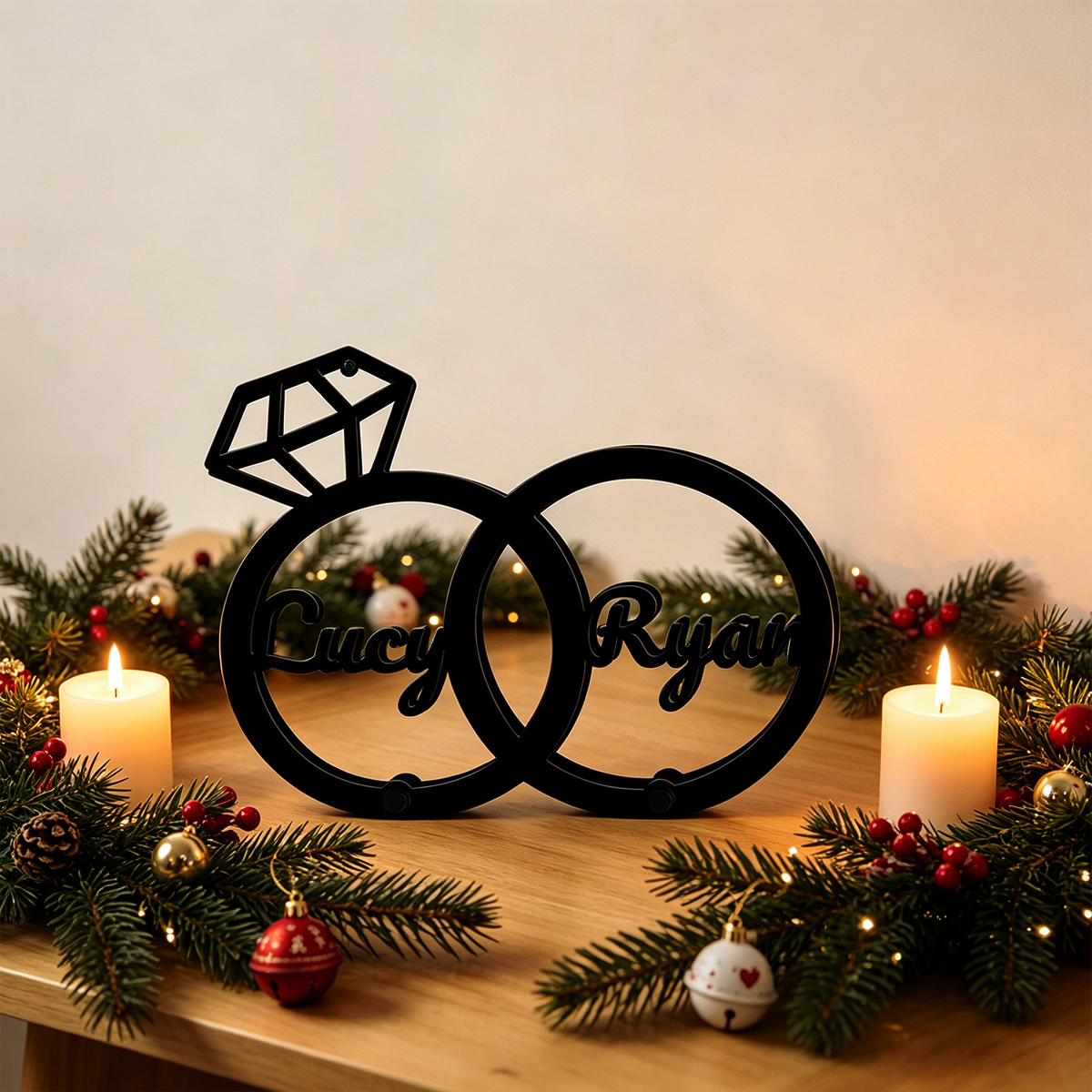 1Pc Csutom Name 3D Crown Ring  - Home Office Gifts 리뷰 및 가격