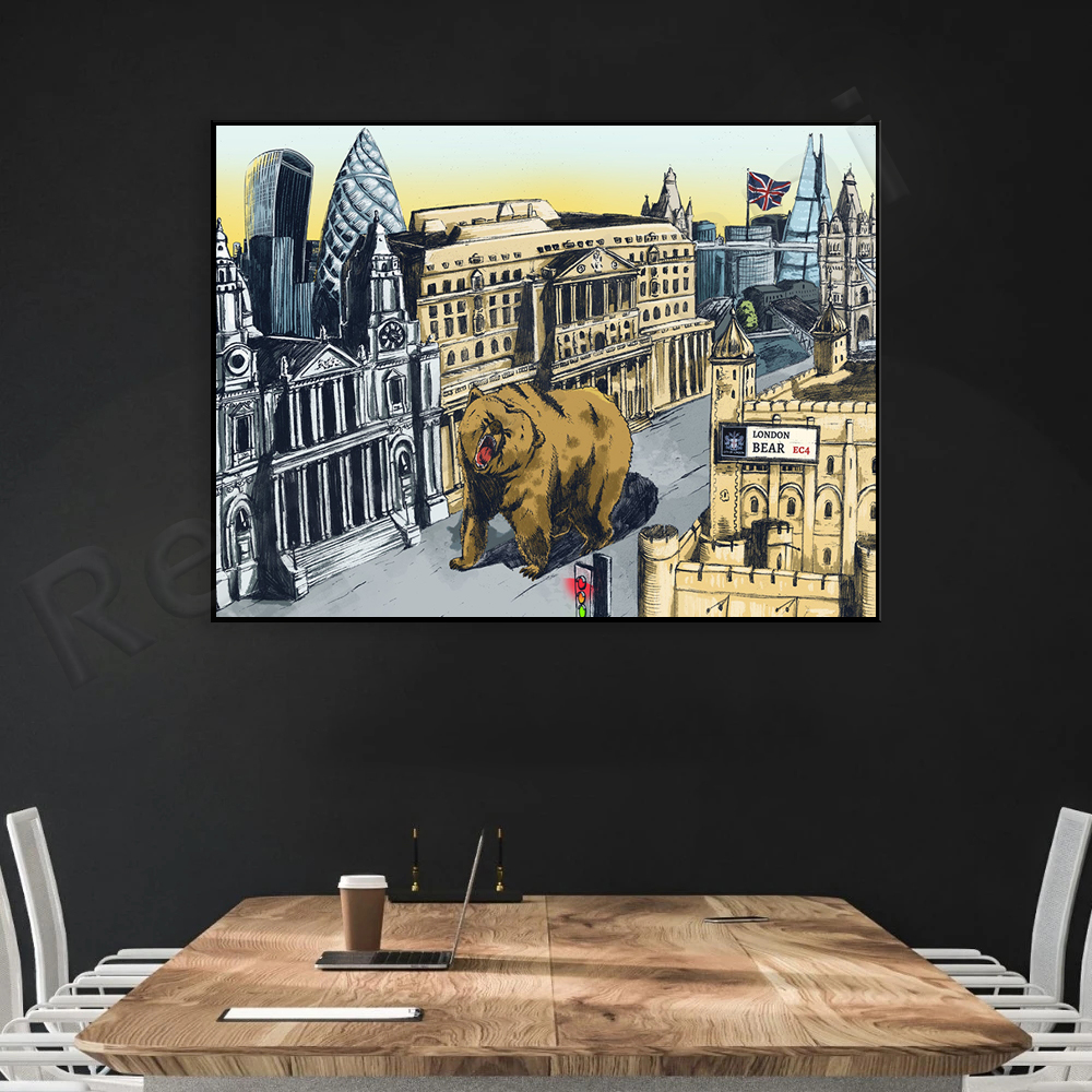 Stock Market Poster | The City - Home Office Of London 리뷰 및 가격
