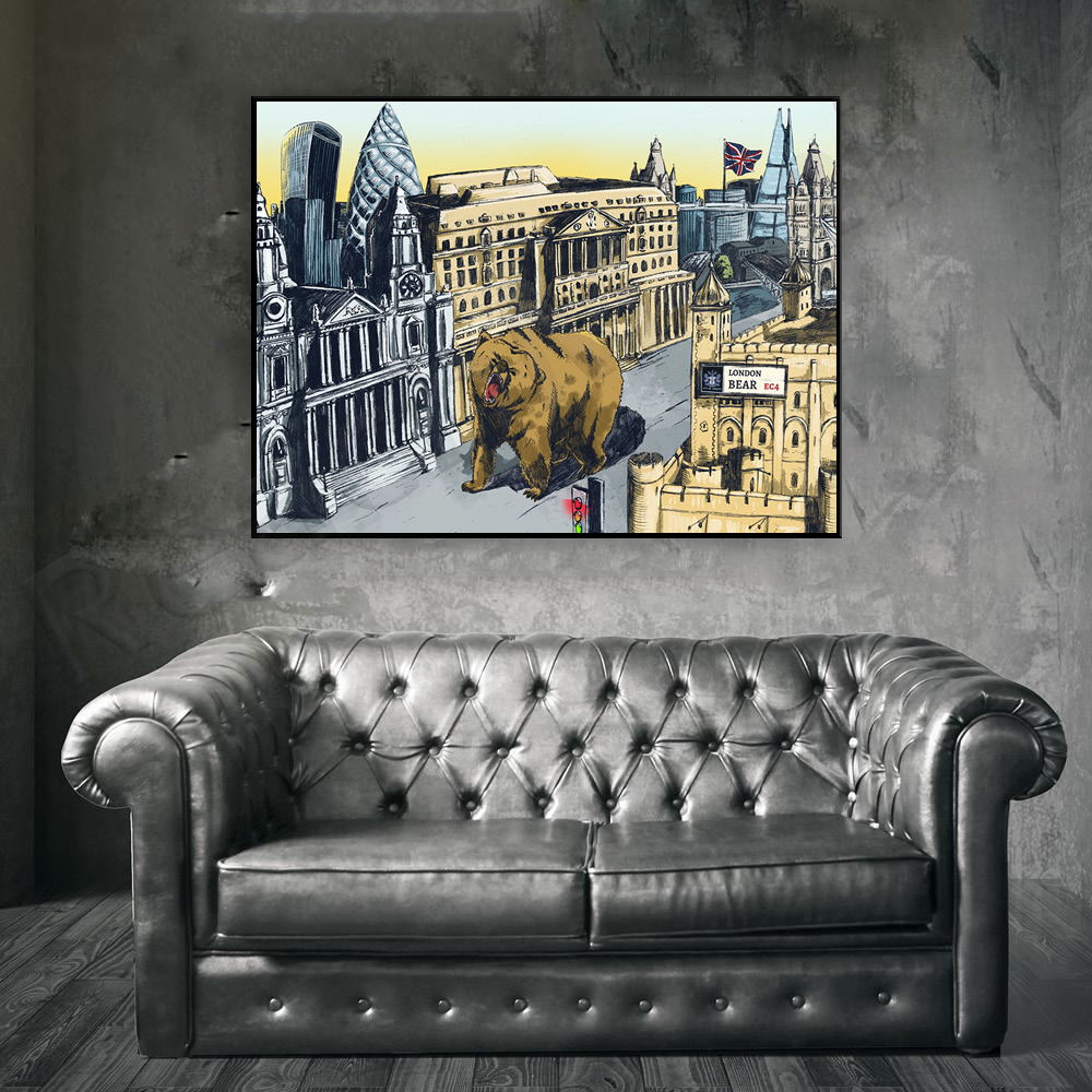 Stock Market Poster | The City - Home Office Of London 리뷰 및 가격