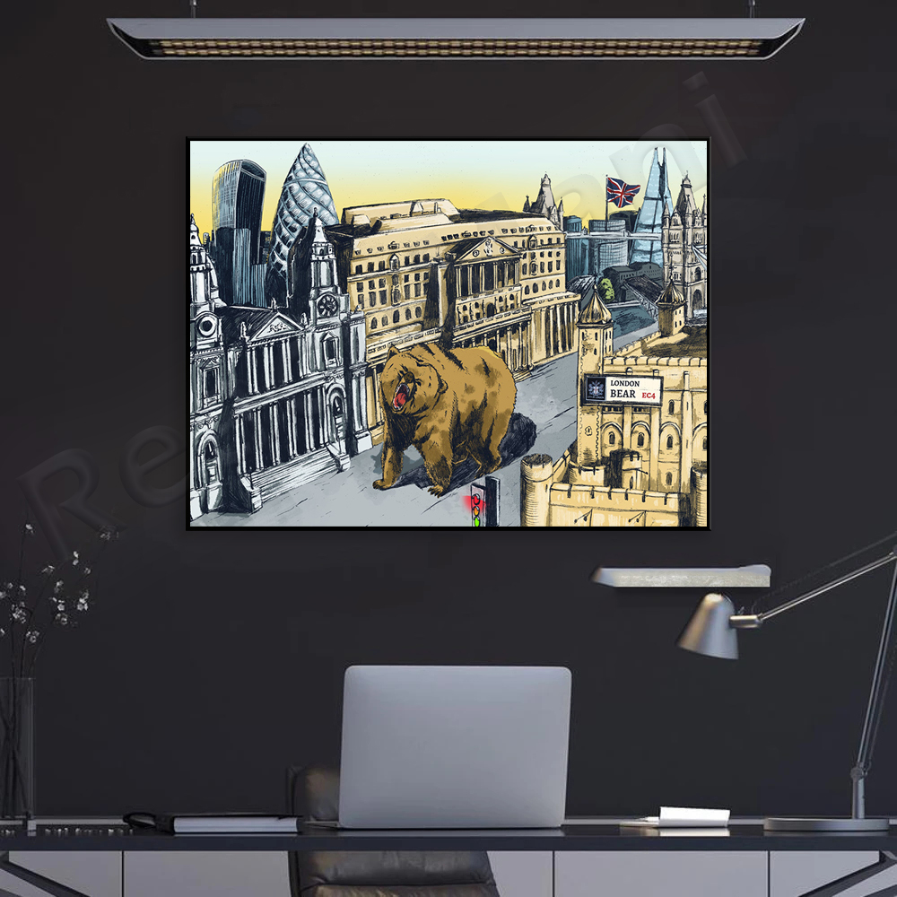 Stock Market Poster | The City - Home Office Of London 리뷰 및 가격
