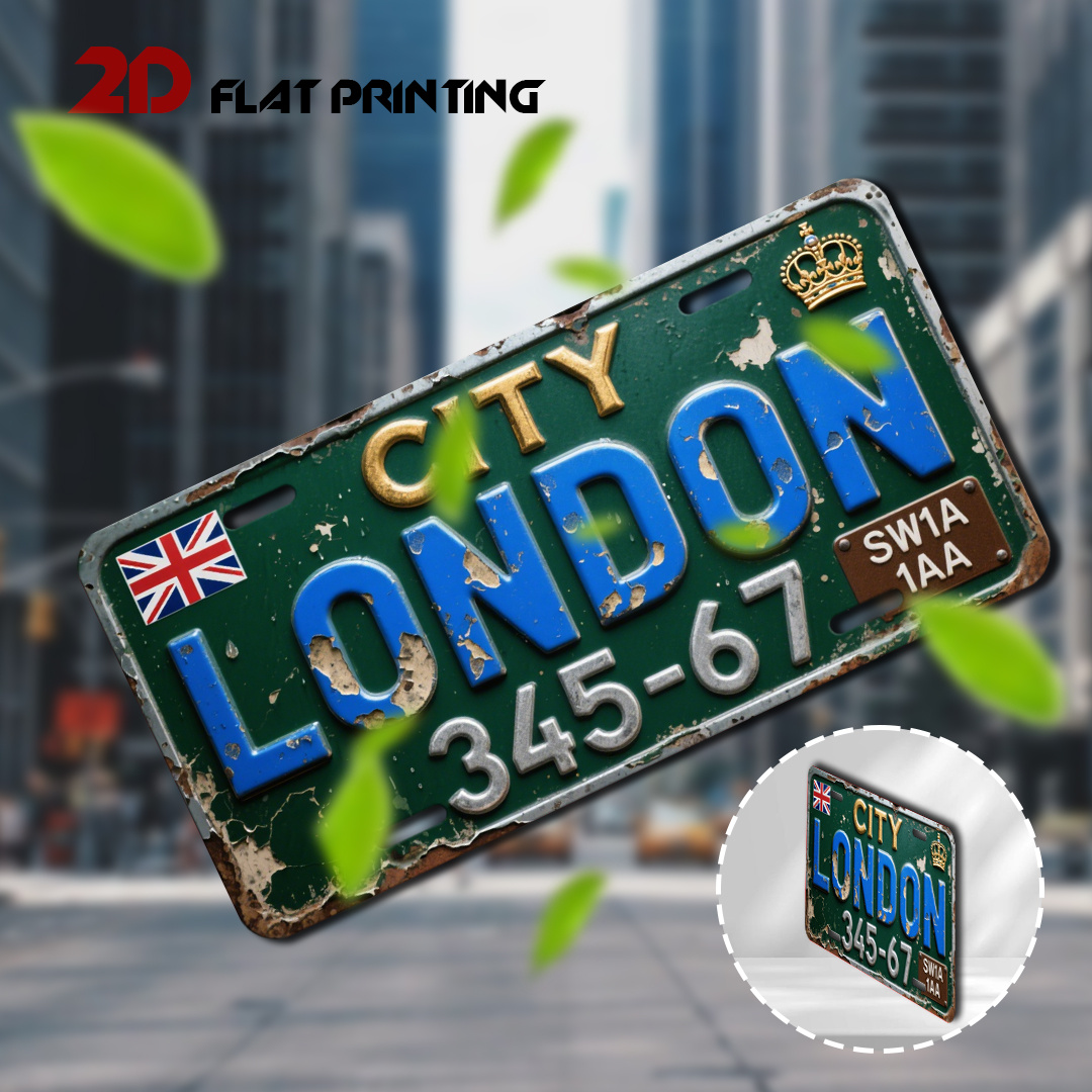 City London License Plate Tin  - Home Office Of London 리뷰 및 가격