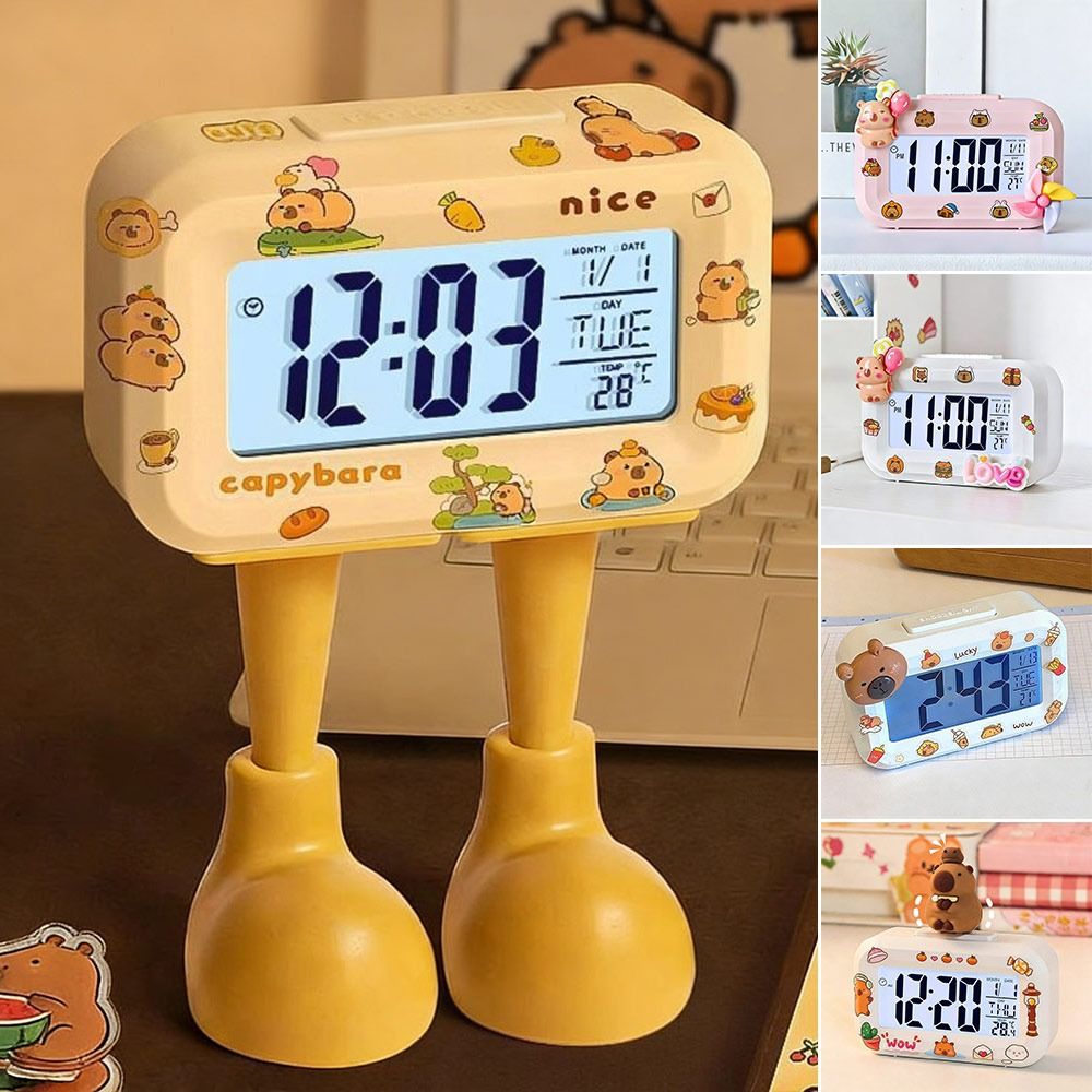 DIY Cartoon LED Digital Clock  - Led Desk Clock 리뷰 및 가격