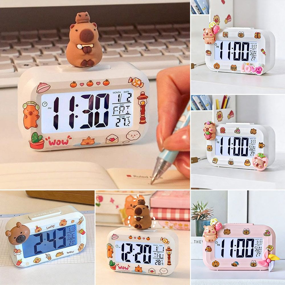 DIY Cartoon LED Digital Clock  - Led Desk Clock 리뷰 및 가격
