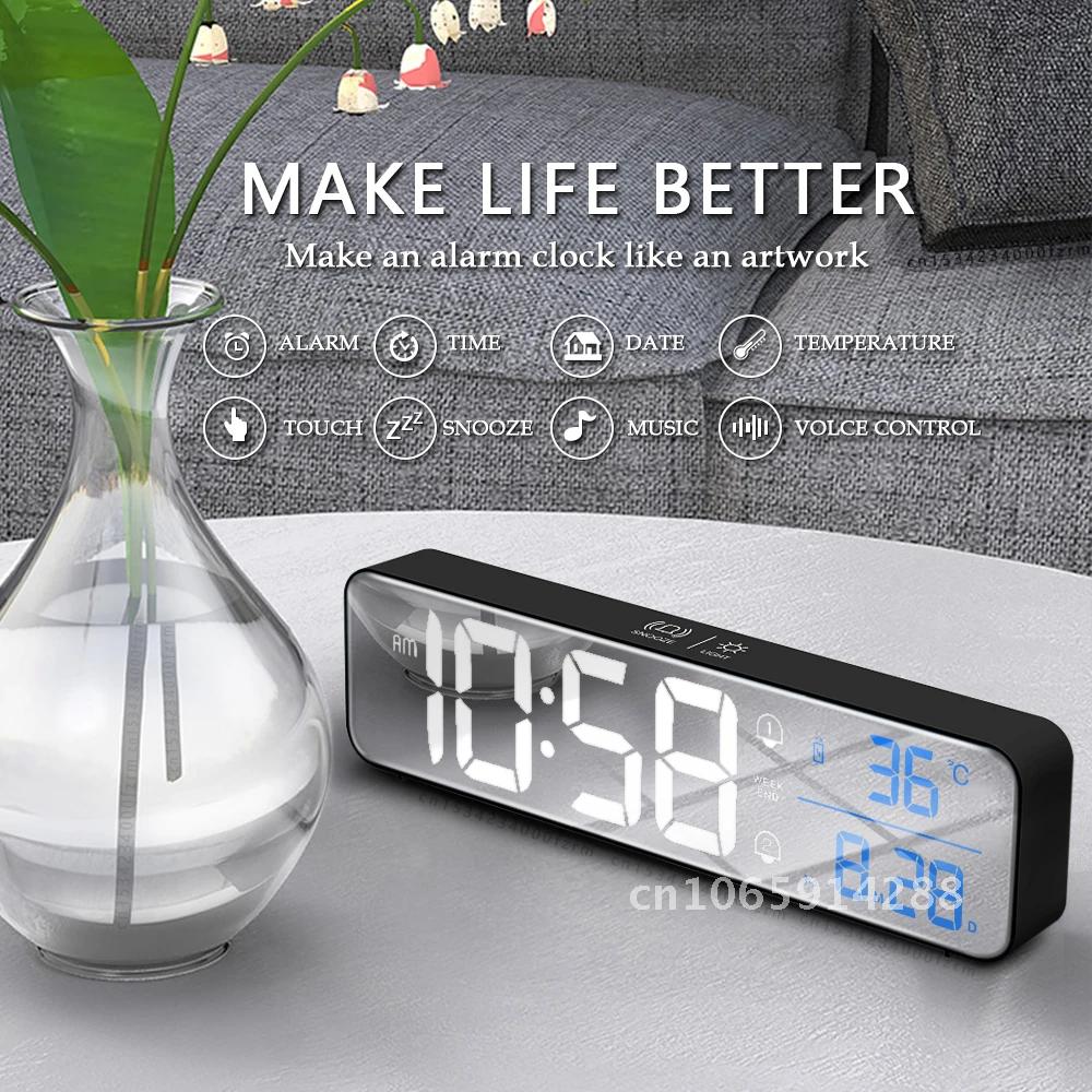 Music Alarm Digital LED Clock  - Led Desk Clock 리뷰 및 가격